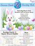 Country Club. Coosaw Creek. Sunday, March 31 Easter Brunch Buffet. Saturday, March 23rd Breakfast with the Easter Bunny