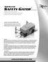 SAFETY GATOR AES RAPTOR. Instruction Manual Manual de Instrucción Manuel d Instructions