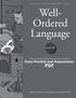 Well- Ordered Language
