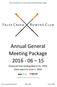 Annual General Meeting Package