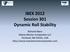 IBEX 2012 Session 301 Dynamic Roll Stability. Richard Akers Maine Marine Composites LLC Portland, ME 04101, USA