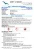 SAFETY DATA SHEET Product Name: Parts Washing Solvent Page: 1 of 6 This revision issued: July, 2016