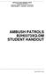 AMBUSH PATROLS B2H0373XQ-DM STUDENT HANDOUT