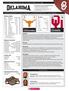 SOONERS LONGHORNS. Oklahoma Schedule. At A Glance