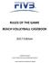 RULES OF THE GAME BEACH VOLLEYBALL CASEBOOK