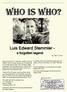 Who is Who? Luis Edward Stemmler - a forgotten legend by Uwe P. Tesch