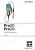 User Manual DOCUMENT # Pro20 Pro20i USER MANUAL. English