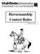 Horsemanship Contest Rules. Revised July 19, 2012