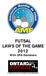 FUTSAL LAWS OF THE GAME 2012