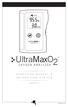 UltraMaxO OXYGEN ANALYZER OPERATING MANUAL & INSTRUCTIONS FOR USE R221P11. R221M11 Rev. K