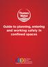 Guide to planning, entering and working safely in confined spaces