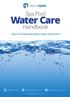 Spa Pool. Water Care. Handbook. Easy to use illustrated guide to water maintenance