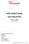 G200 Analyser Range. Operating Manual