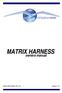MATRIX HARNESS owners manual