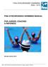 FINA SYNCHRONISED SWIMMING MANUAL