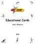 Educational Cards. Kids Athletics
