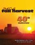 No r th Carolina. fall harvest. 40 th. Anniversary. Saturday, September 6, Noon. Shuffler Sale Facility, Union Grove, North Carolina