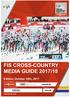 FIS CROSS-COUNTRY MEDIA GUIDE 2017/18