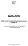 INVITATION. AIBA Youth World Boxing Championships Sofia Olympic Qualifying Event for the Nanjing 2014 Youth Olympic Games