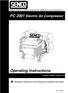 PC 2001 Electric Air Compressor