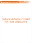 Cultural Activities Toolkit for Host Employers
