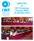 MINUTES of IWF Congress Penang, MAS 19 October 2016