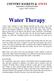 COUNTRY BASKETS & SPICES MONTHLY NEWSLETTER August / 2009 Number 6. Water Therapy
