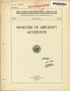 AIR CORPS INFORMA T ON CIRCULAR PUBLISHED BY THE CHIEF OF THE AIR CORPS, WASHINGTON, D. C. November 24, 1928 ANALYSIS OF AIRCRAFT ACCIDENTS