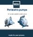 Peristaltic pumps SF100 / SF190 / DF100 / DF190