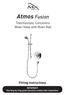 Atmos Fusion. Thermostatic Concentric Mixer Valve with Riser Rail. Fitting Instructions