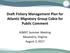 Draft Fishery Management Plan for Atlantic Migratory Group Cobia for Public Comment. ASMFC Summer Meeting Alexandria, Virginia August 2, 2017