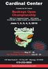 Cardinal Center. Presents Our 10 th Annual. Buckeye Open Championship