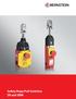 Safety Rope Pull Switches SR and SRM
