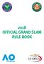 2018 OFFICIAL GRAND SLAM RULE BOOK