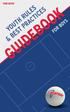 THIRD EDITION GUIDEBOOK YOUTH RULES & BEST PRACTICES FOR BOYS