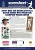 scoresheet NEWSLETTER OF THE AUSTRALIAN CRICKET SOCIETY INC.  OUR GUEST OF HONOUR