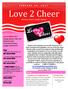 Love 2 Cheer. Sleeman Centre, Guelph Ontario. Love 2 Cheer Notes: J A N U A R Y 2 9,