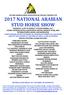 THE NSW ARABIAN HORSE ASSOCIATION INC PROUDLY PRESENTS THE