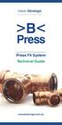 Press. Press Fit System Technical Guide. conexbanninger.com.au