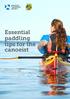 Essential paddling tips for the canoeist