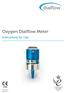 Oxygen Dialflow Meter. Instructions for Use