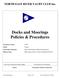 Docks and Moorings Policies & Procedures
