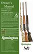 Owner s Manual Instruction Book for: Remington V3 Autoloading Shotguns