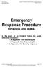 Emergency Response Procedure for spills and leaks.