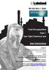 BS EN 943-1: Total Encapsulated Type 1 Gas Tight Chemical suit. User Instructions. Caution:-