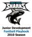 Junior Development Football Playbook 2010 Season