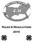 2016 Southern Regional 4-H Horse Championships Georgia National Fairgrounds and Agricenter, Perry, GA July 27-July 31, 2016