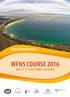 SECOND ANNOUNCEMENT WFNS COURSE 2016 MAY 19-21, 2016 VARNA, BULGARIA