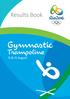 Results Book. Gymnastic. Trampoline. 12 & 13 August