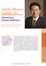 Astellas Pharma. Canada, Inc. Advancing Global Business. Talking with Hiro Ozaki, President, Astellas Pharma Canada, Inc.